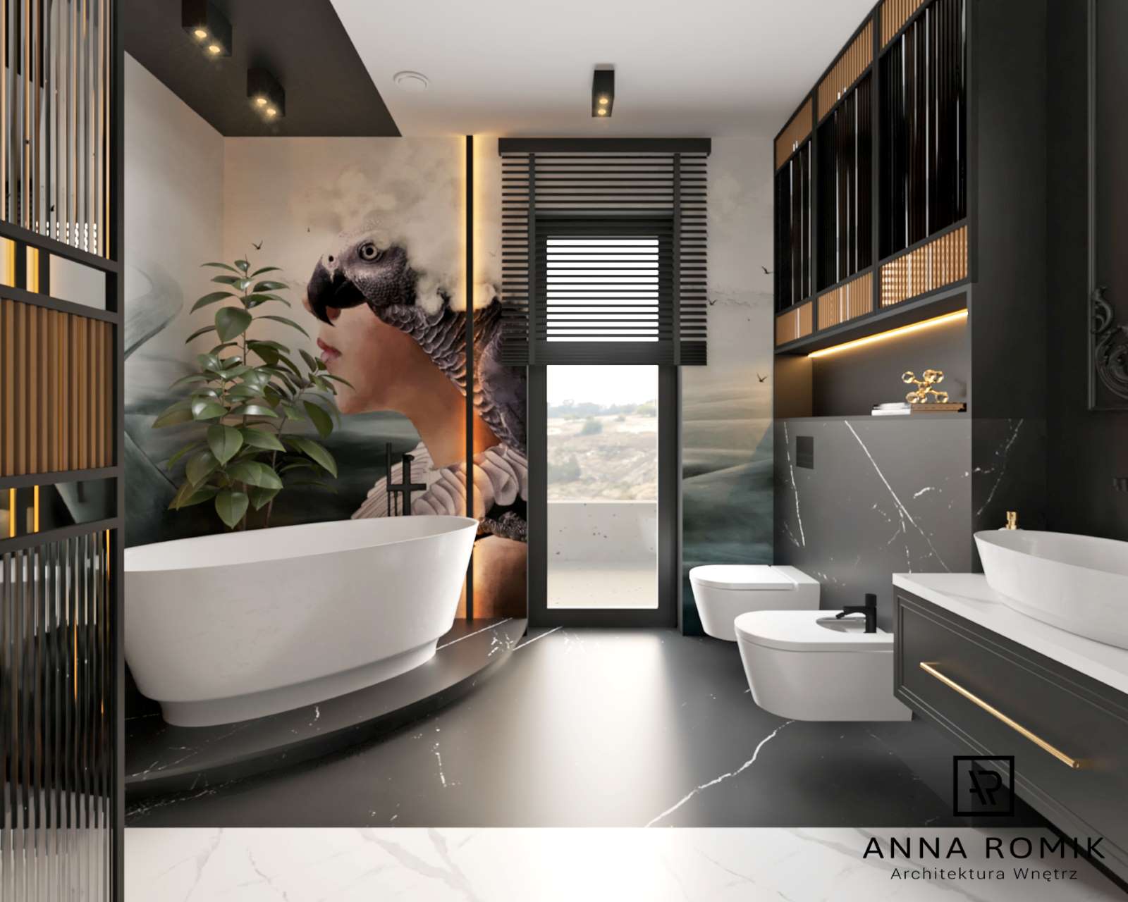 Łazienka z wanną | Projekt Anna Romik