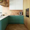 Kuchnia z miedzianymi płytkami | Projekt Butterfly Studio