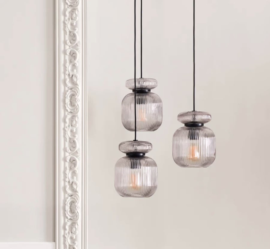 Lampa zwieszana szklana Bolia