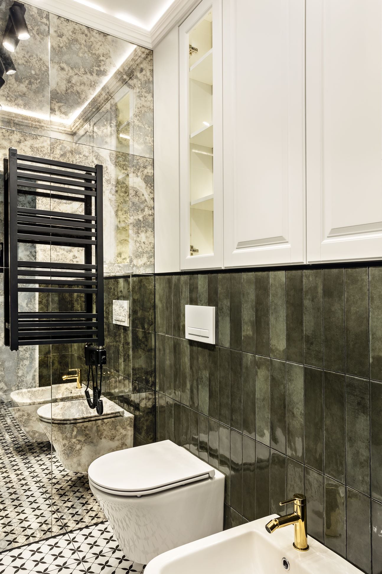 32 metrowe mieszkanie z nutą luksusu | Design: Polański Studio Design: Polański Studio Foto: @dekorialove