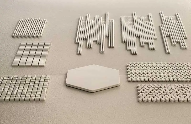 Płytki Mutina kolekcja 	 PHENOMENON by Tokujin Yoshioka