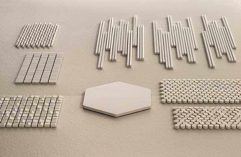 Płytki Mutina kolekcja 	 PHENOMENON by Tokujin Yoshioka