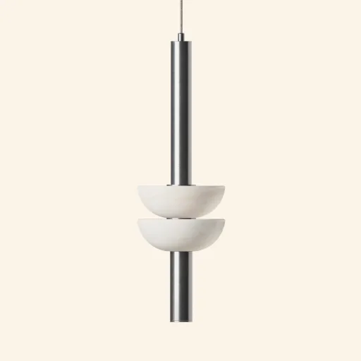 Volterra Lampa wisząca Gemelli alabaster / nocturn blade