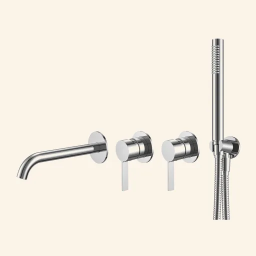 Alfa Flat 42 bateria wannowa podtynkowa 4-otwory wylewka 180 kolor Lunar Spark