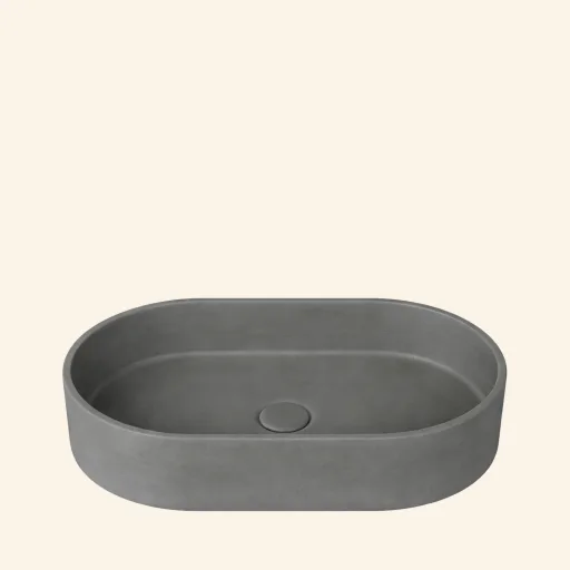Konkrit Umywalka nablatowa 60x35x12 Grey