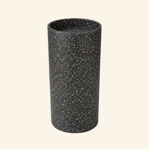 Konkrit Umywalka wolnostojąca 40x40x85 Black Terazzo