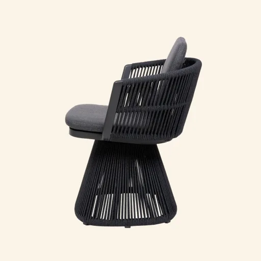 Ventus Krzesło obrotowe tkanina VITA, rama BLACK MATT, sznurek CARBON