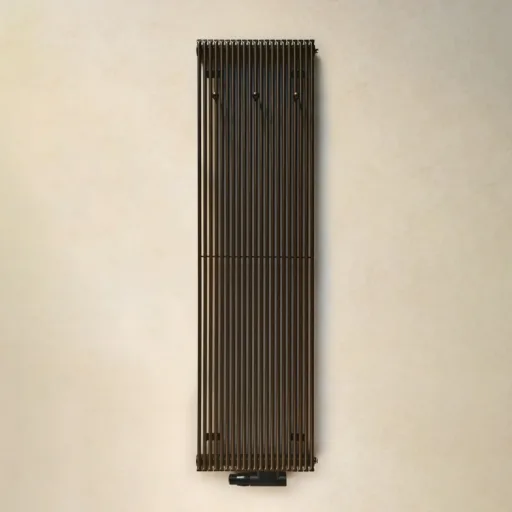 HushLab Fat VS grzejnik dekoracyjny H145/L40cm kolor  Black Brown 0270 podł. S005 z haczykami na ręcznik