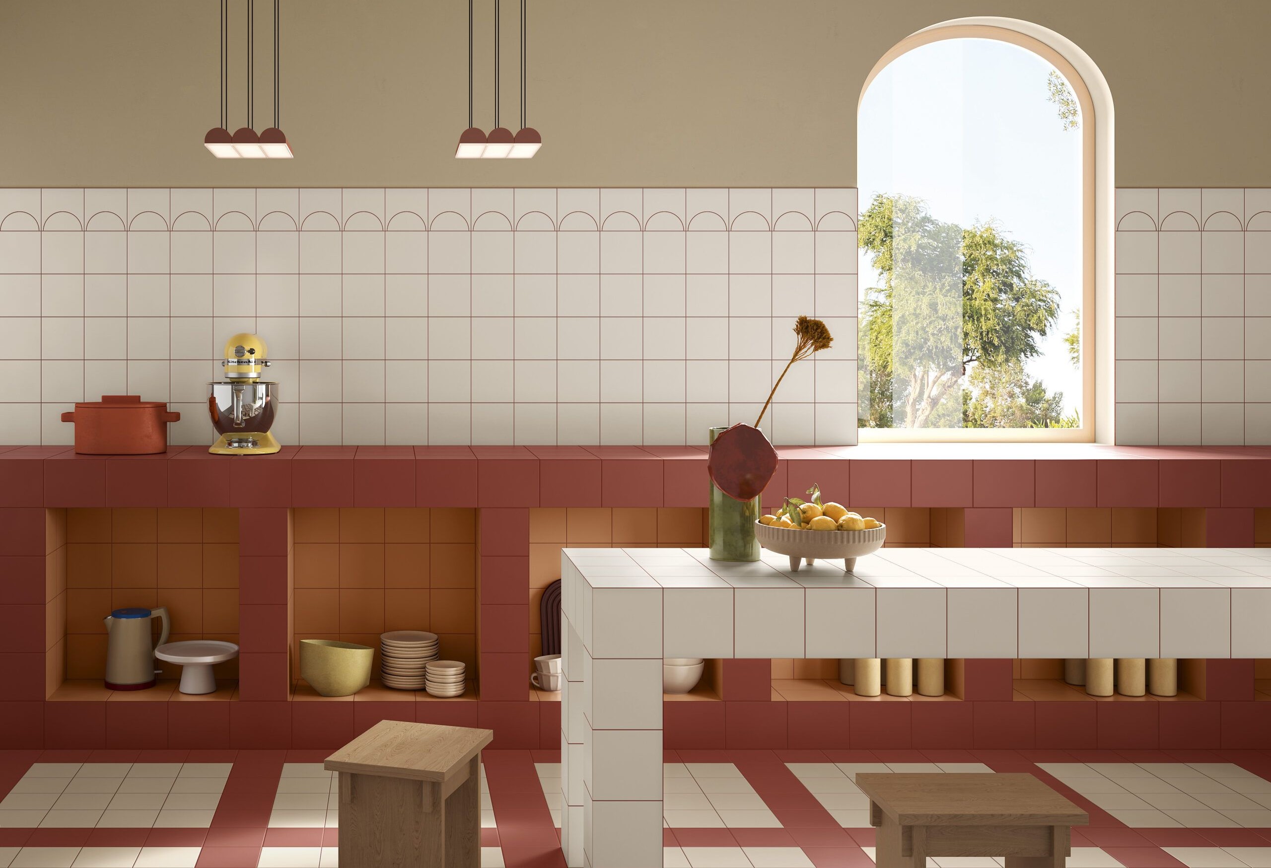 Płytki Quintessenza Ceramiche Färgblock 15×15