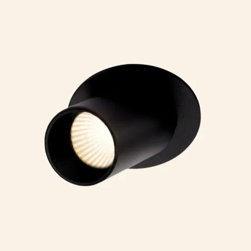 MR HIDE ROUND LED, oprawa wpuszczana, kolor czarny